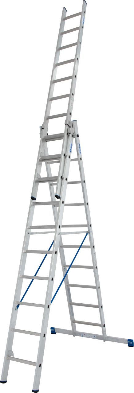 Krause STABILO Professional háromrészes létrafokos sokcélú létra lépcsőfunkcióval, 3x10 fokos termék fő termékképe
